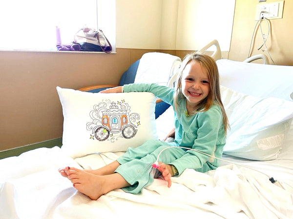 For A Cause Coloring Princess Carriage Pillow