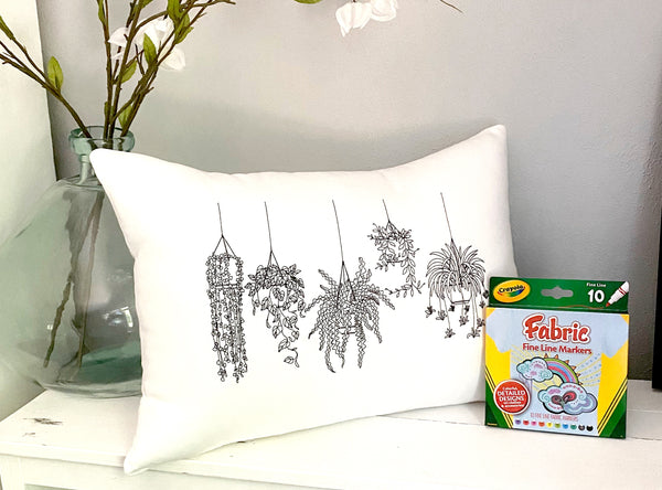 For A Cause Coloring Hanging Basket Pillow