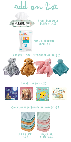 Basket Add On for Baby Shower Gift