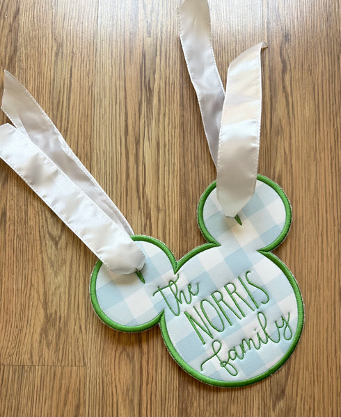 Stroller Tag- Pink Confetti