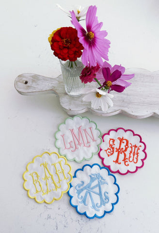 Scalloped Cocktail Napkins