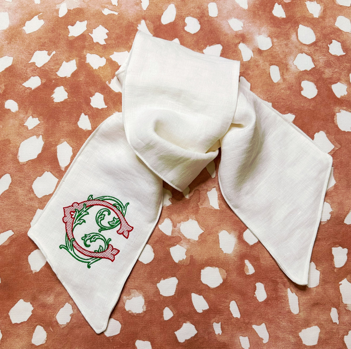 Christmas Wreath Sash