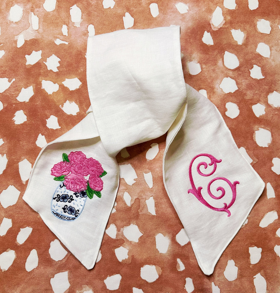 Peony Wreath Sash