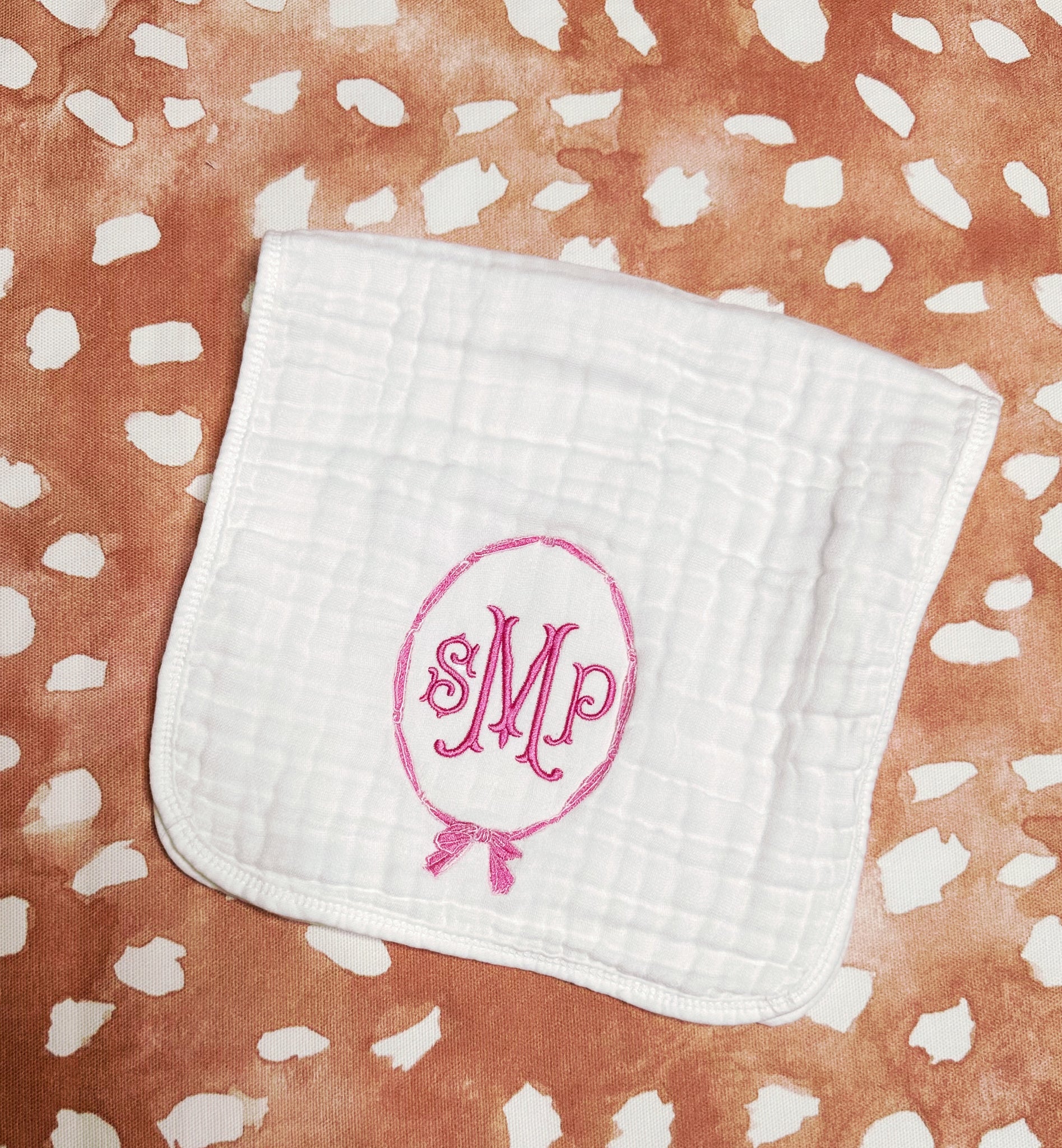 Sydney McLamb- White Muslin Burp Cloth
