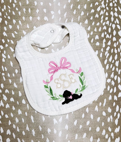 Mary Kelly Smith- White Muslin Bib
