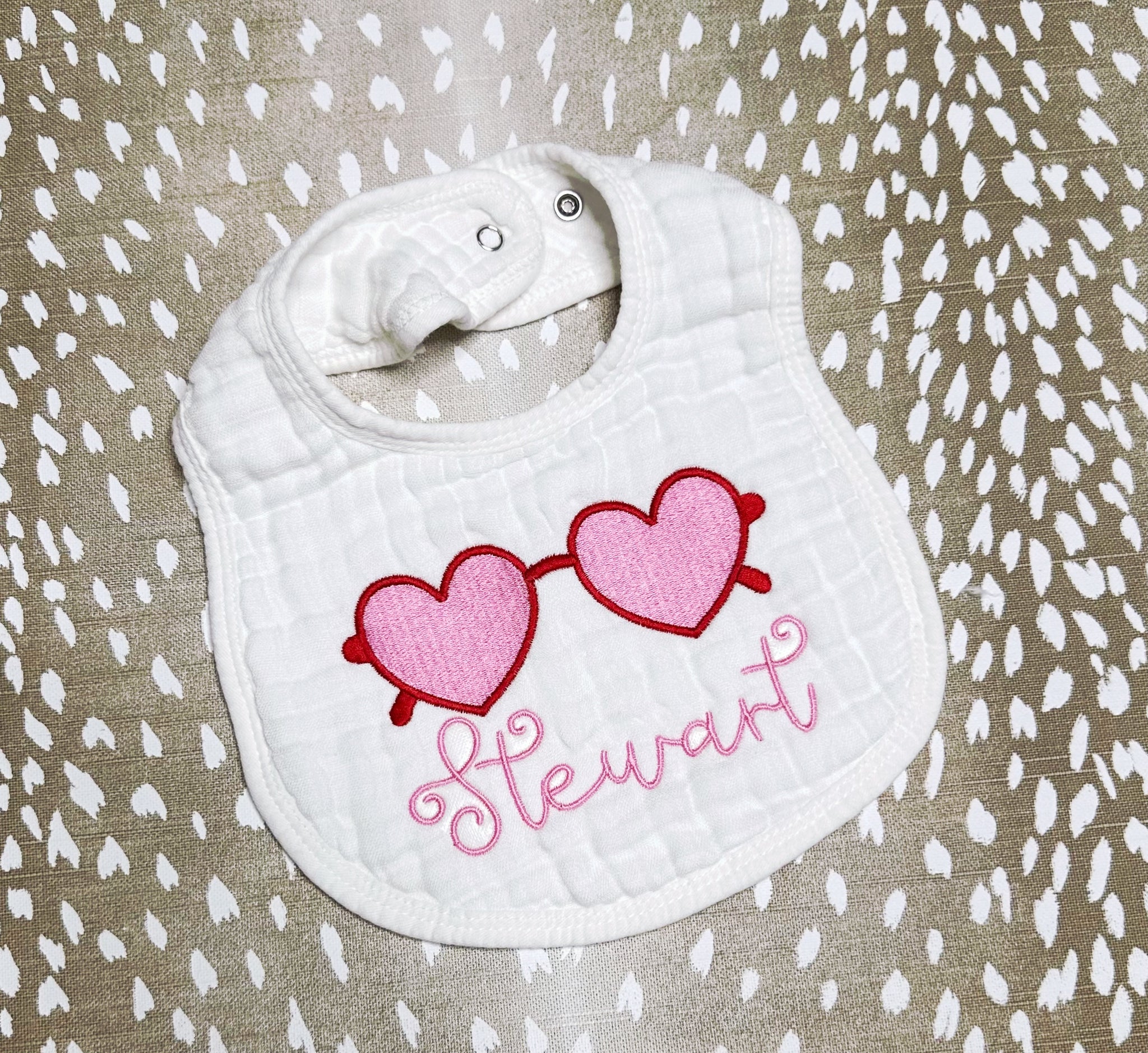 Mary Kelly Smith- White Muslin Bib