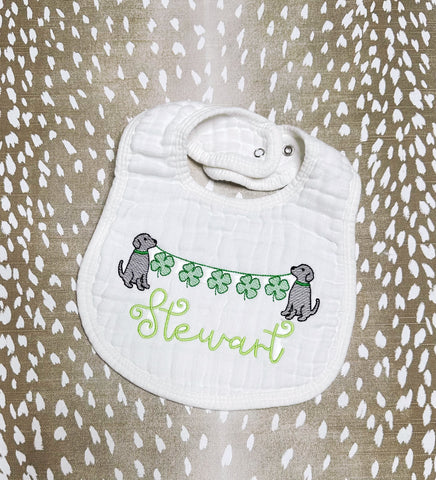 Mary Kelly Smith- White Muslin Bib