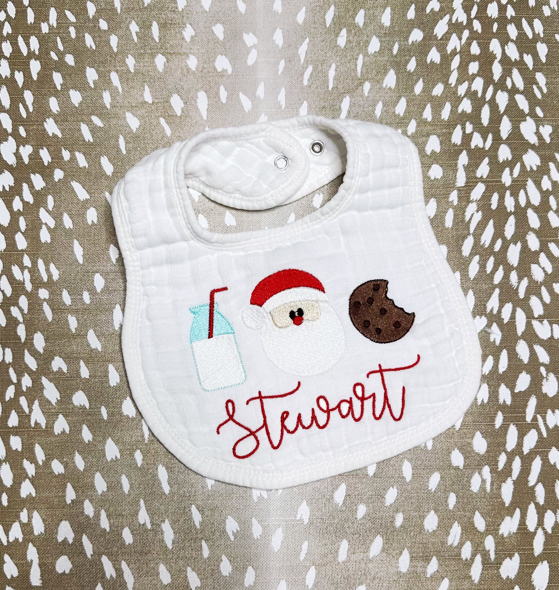 Mary Kelly Smith- White Muslin Bib