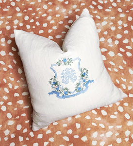 Alaina Tippett- Wedding Crest Pillow