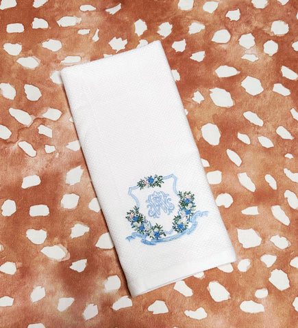Alaina Tippett- Wedding Crest Kitchen Towel