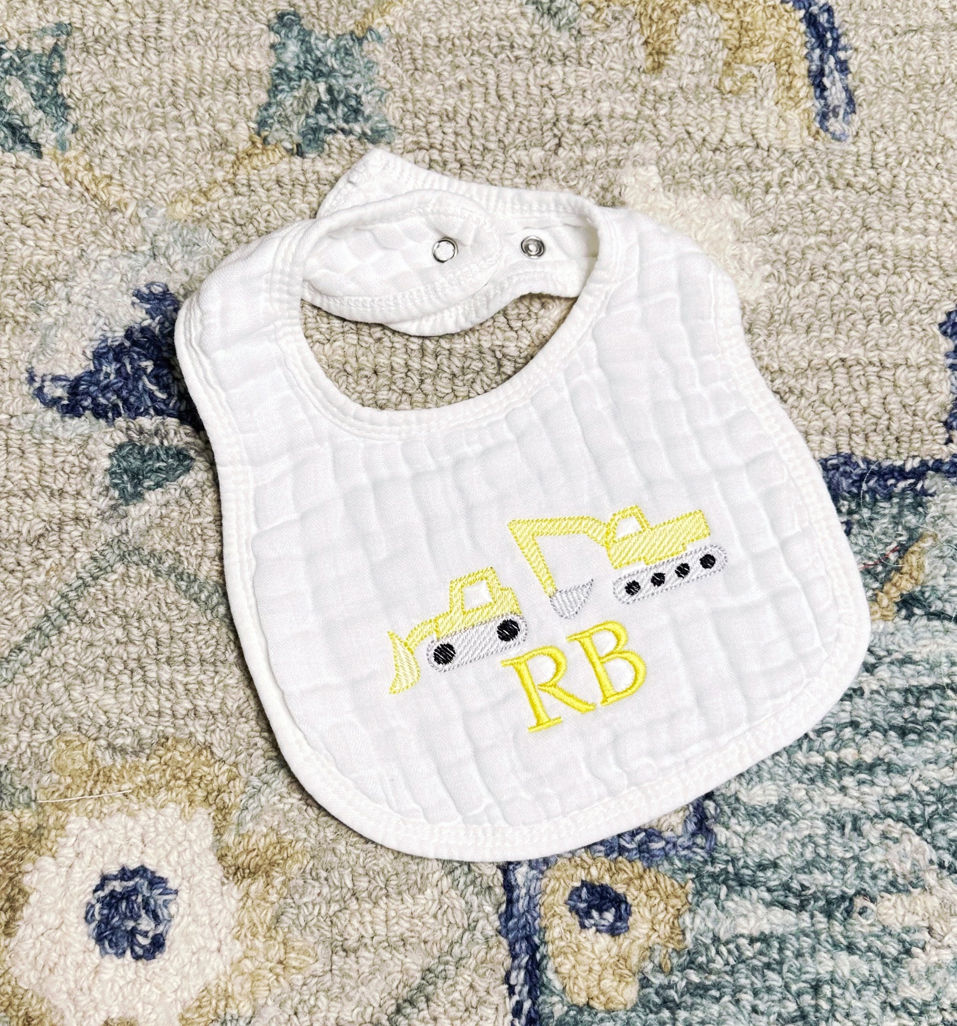 Charlotte Armstrong- White Muslin Bib
