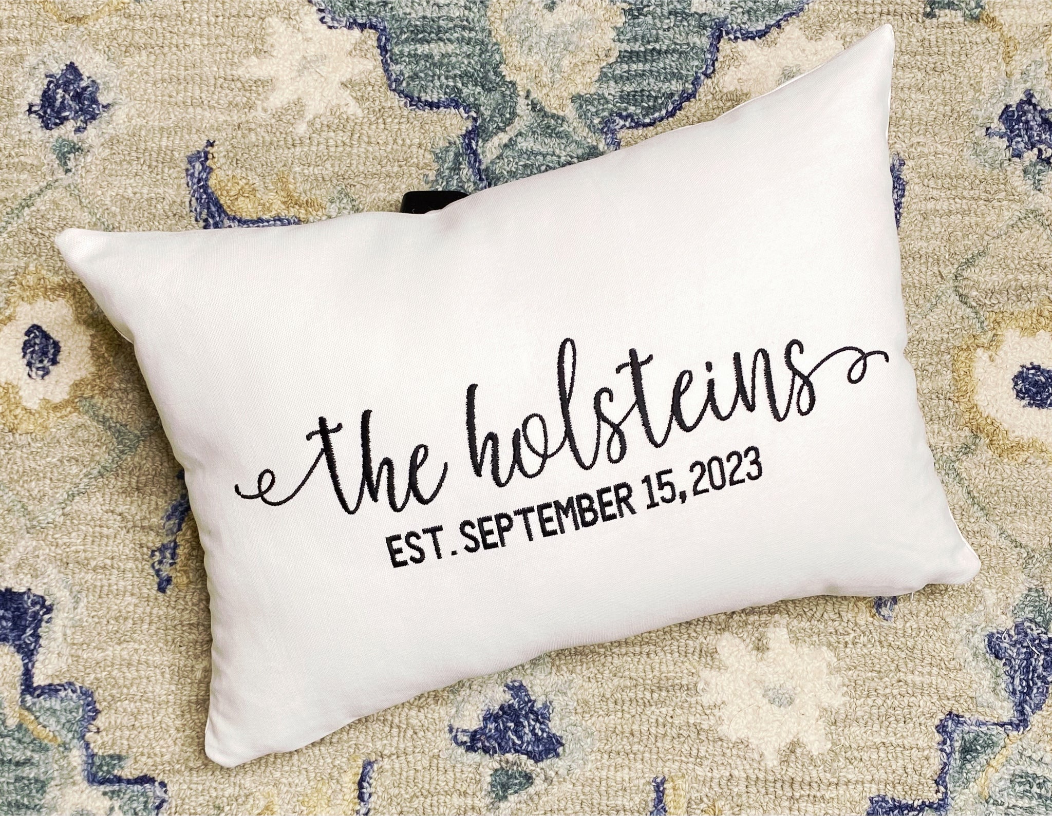 Jordan Thompson- Wedding Date Pillow