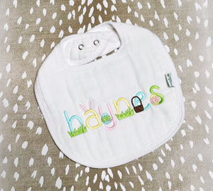Hannah Hall- White Muslin Bib