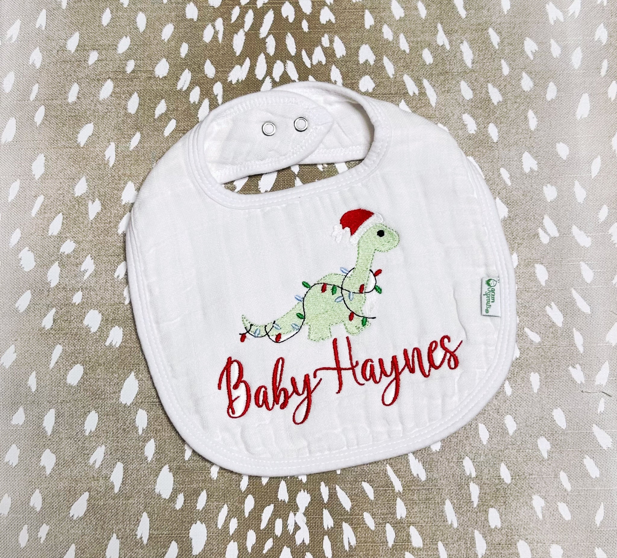 Hannah Hall- White Muslin Bib