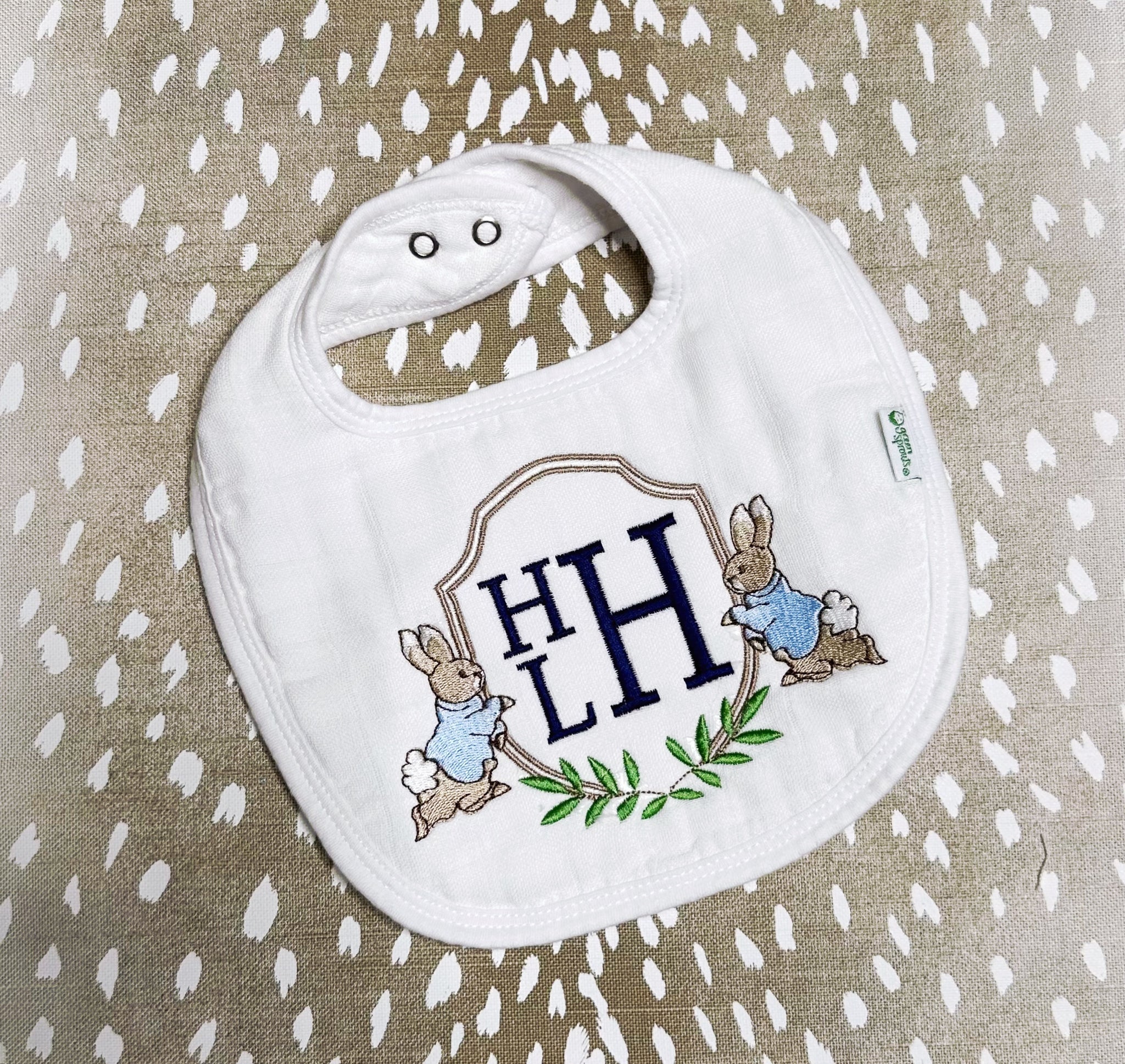 Hannah Hall- White Muslin Bib