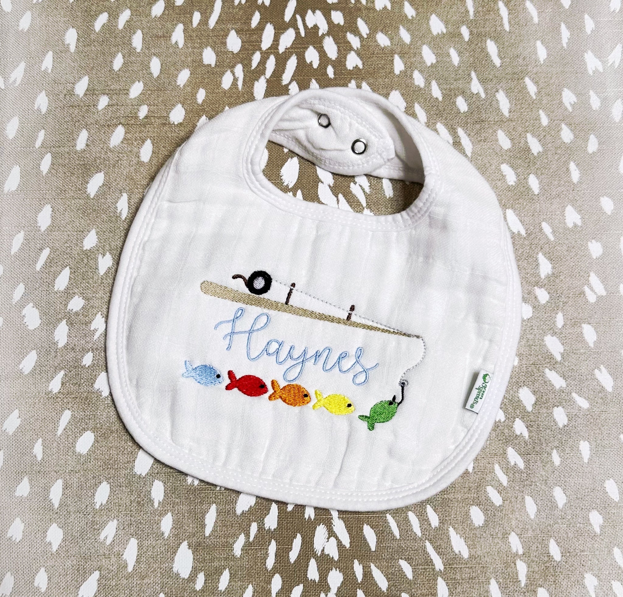 Hannah Hall- White Muslin Bib