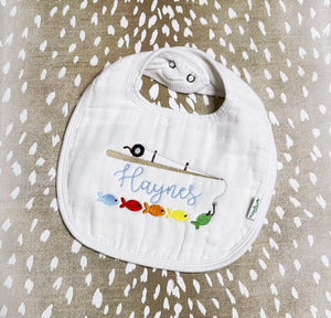 Hannah Hall- White Muslin Bib