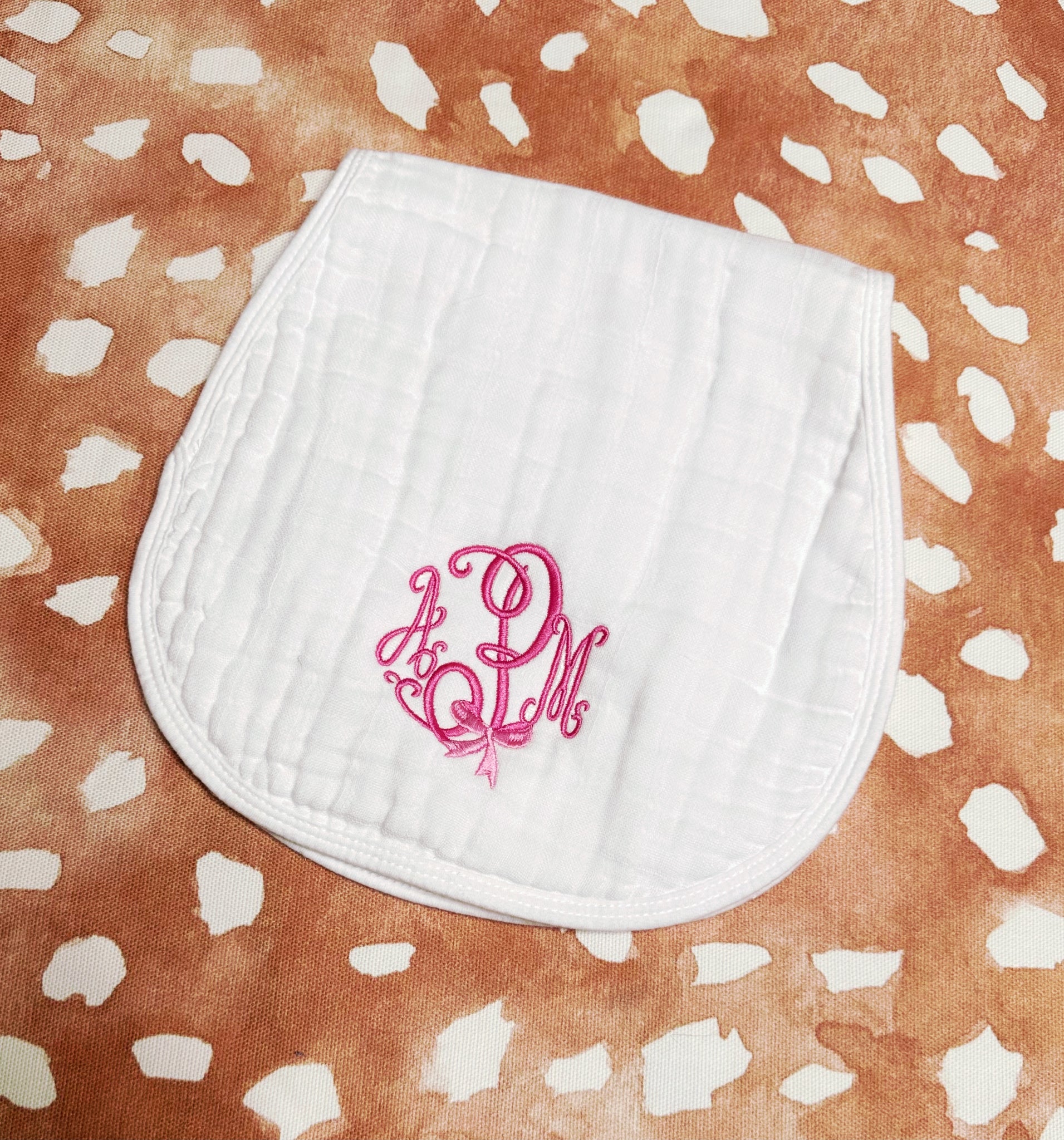 Halee Parham- White Muslin Burp Cloth