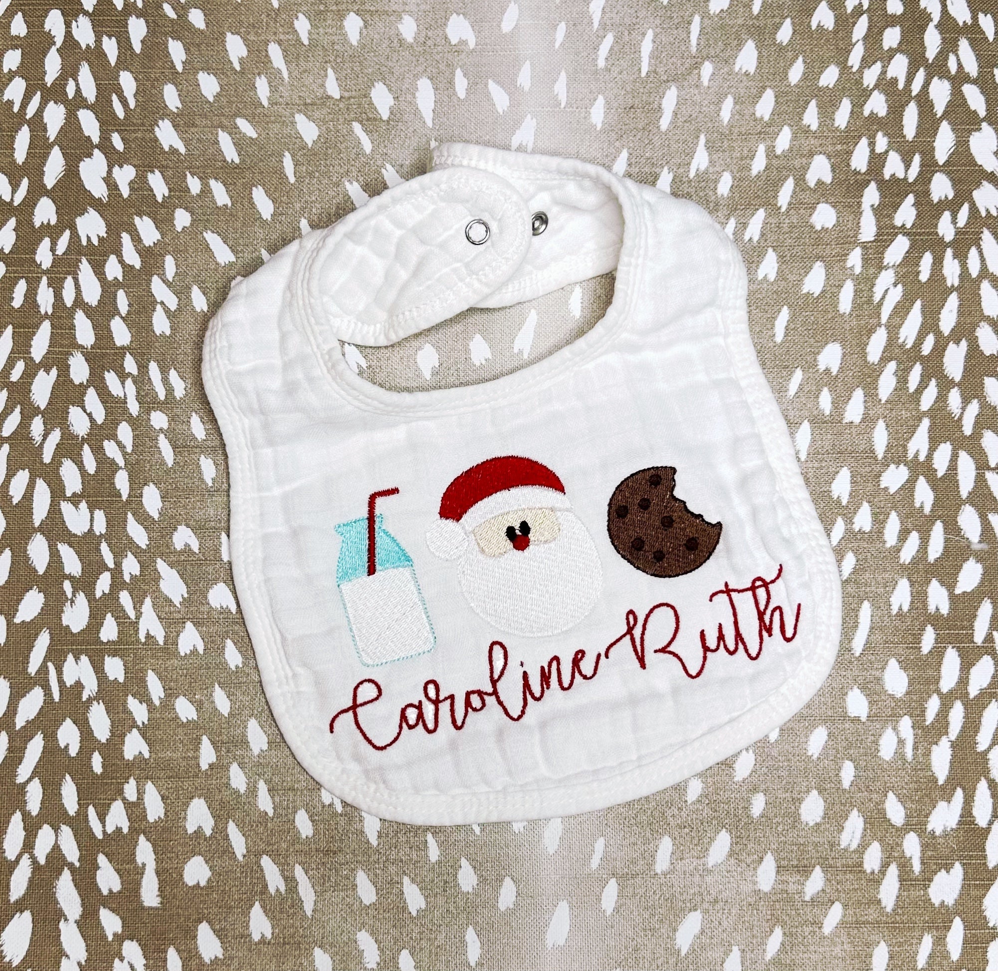Caitlin Peterson- White Muslin Bib