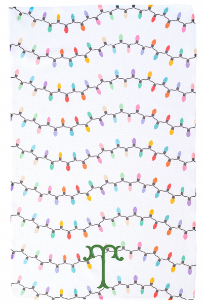 Christmas Lights Kitchen Towel