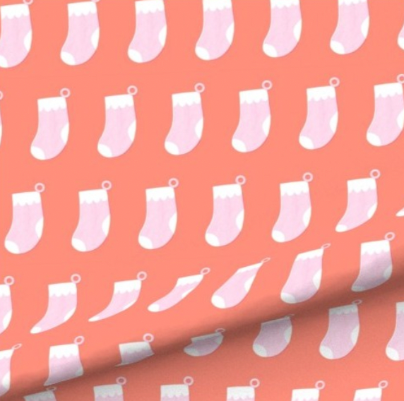 Pink Stocking Pillow