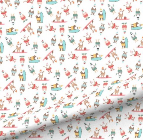 Surfin' Santas Pillow
