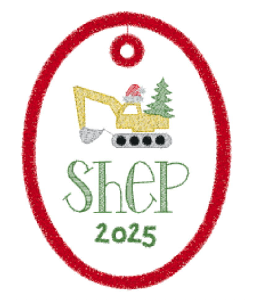 Christmas Construction Ornament