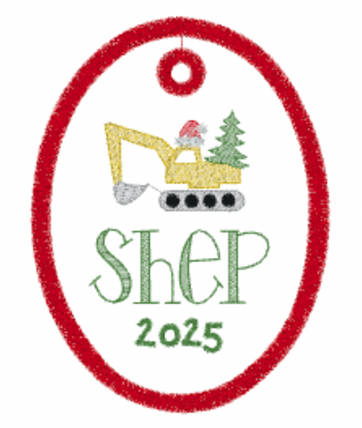 Christmas Construction Ornament