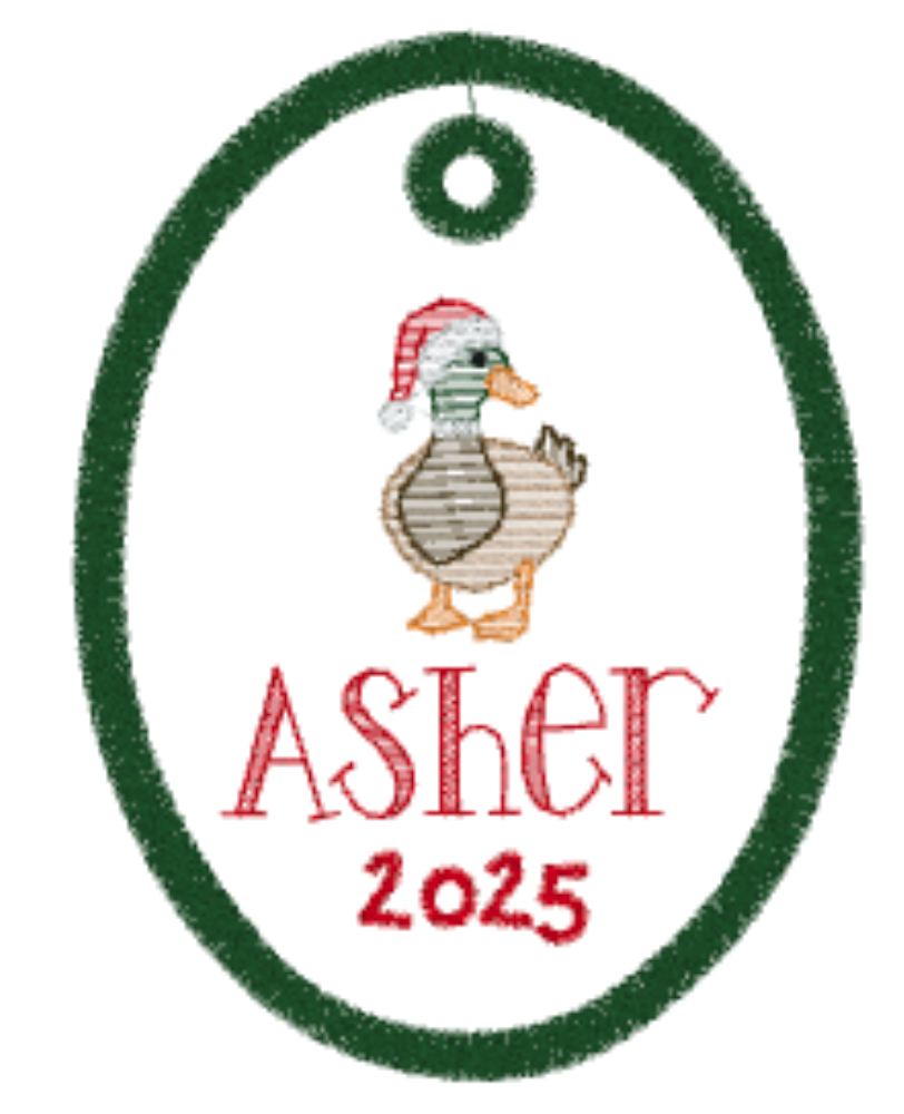 Christmas Duck Ornament