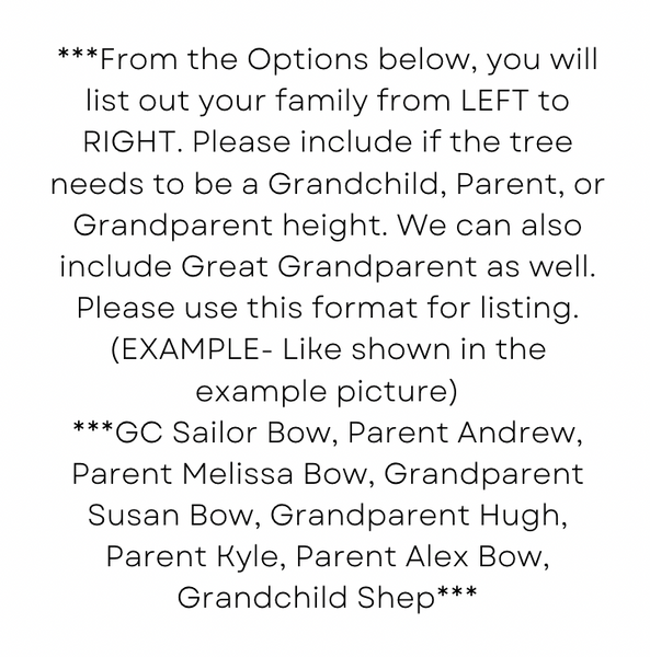 Christmas Family Tree- Pillow Exclusive Design