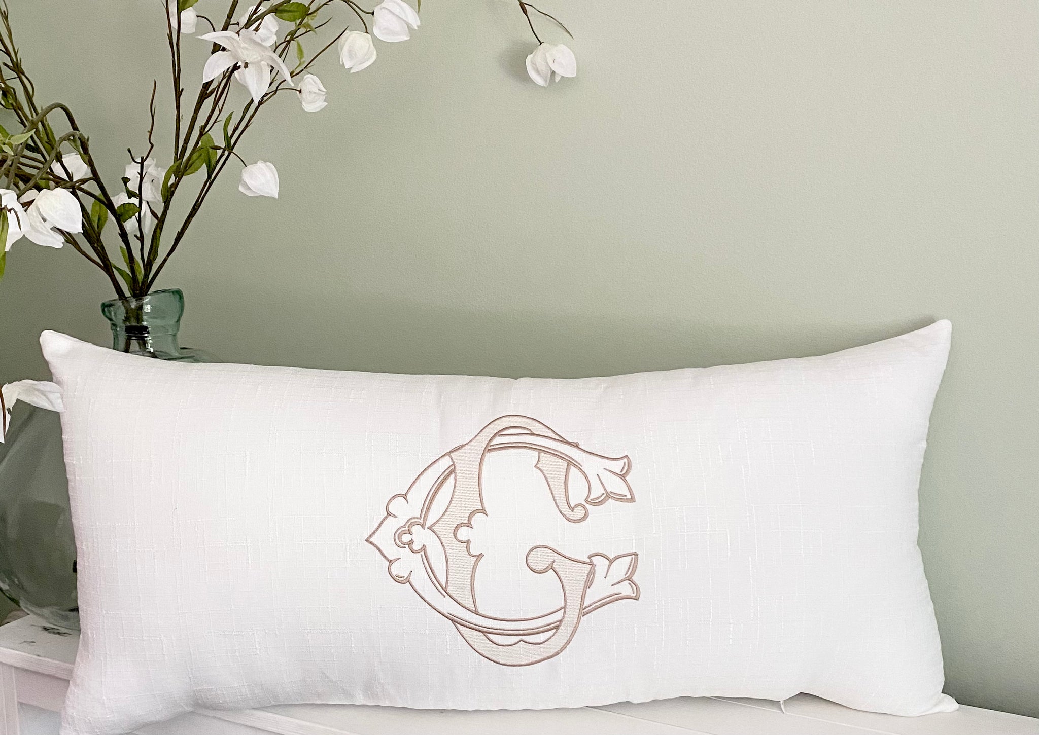 Grace Barbour- 14X30" Monogramed Pillow