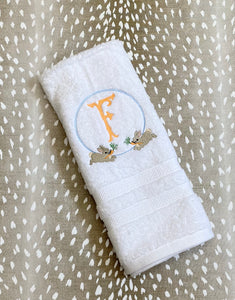 Grace Barbour- Hand Towel- Running Bunny Frame