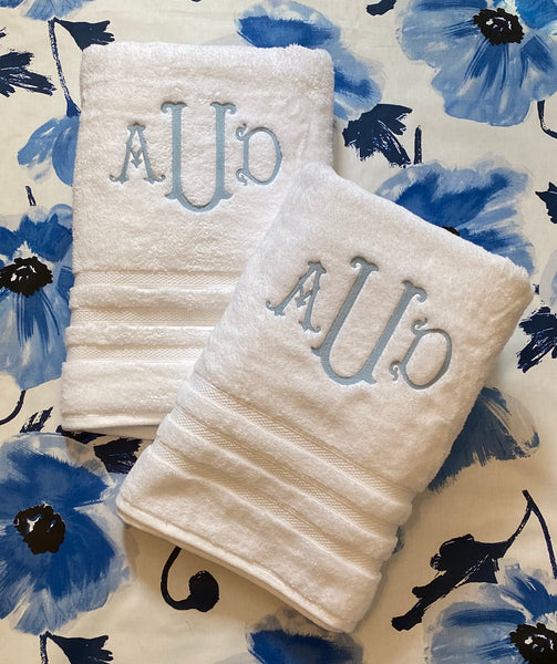 Shuler Antique Chic Monogram Towel