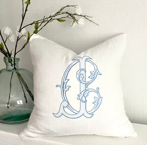 20" Pillow with Monogram