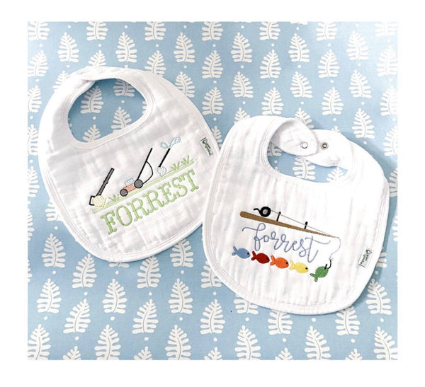 My First Christmas with Dear Santa Font- White Muslin