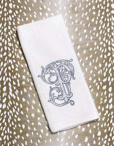 Patricia Kalevas- Smoke Vintage Vine Kitchen Towel