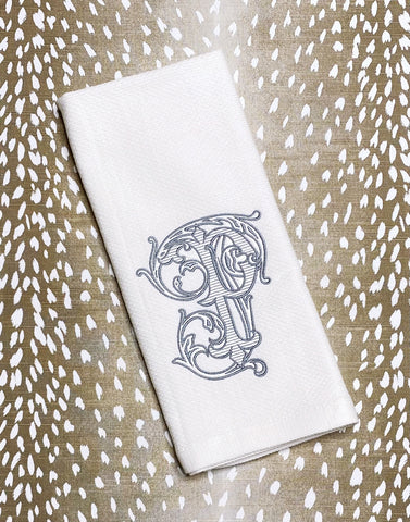 Patricia Kalevas- Smoke Vintage Vine Kitchen Towel