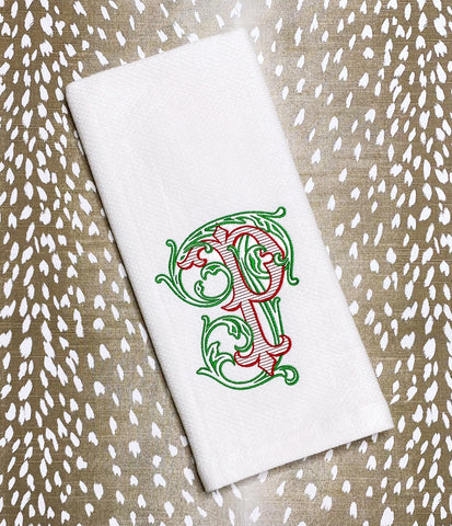 Patricia Kalevas- Christmas Vintage Vine Kitchen Towel