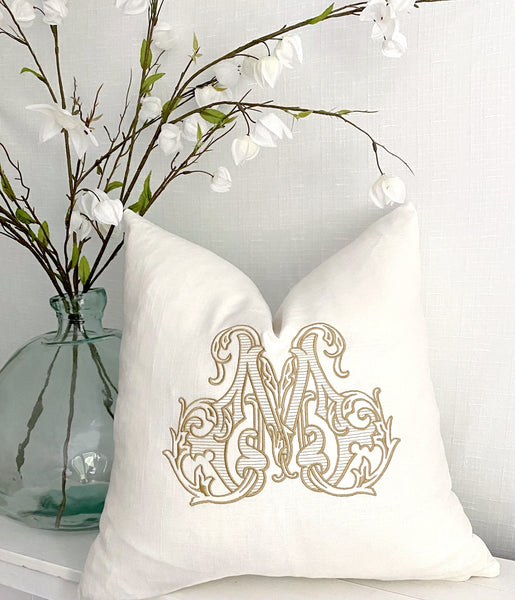 20" Pillow with Monogram