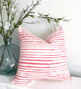 Watermelon Stripe Pillow- 20"