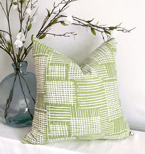 Green Abstract Pillow- 20"