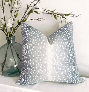 Light Blue Antelope Pillow- 20"