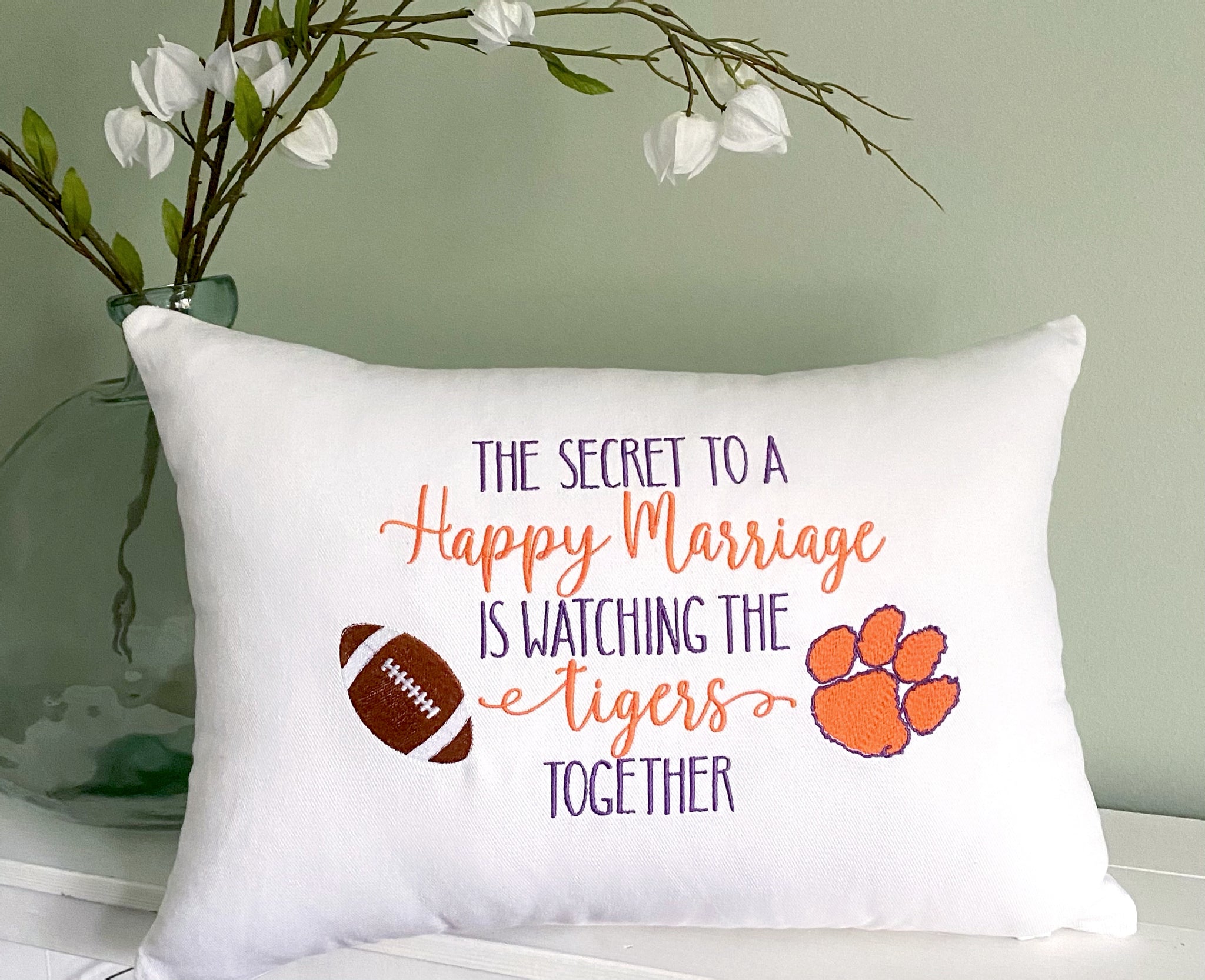 Secret to Marriage Team Pillow