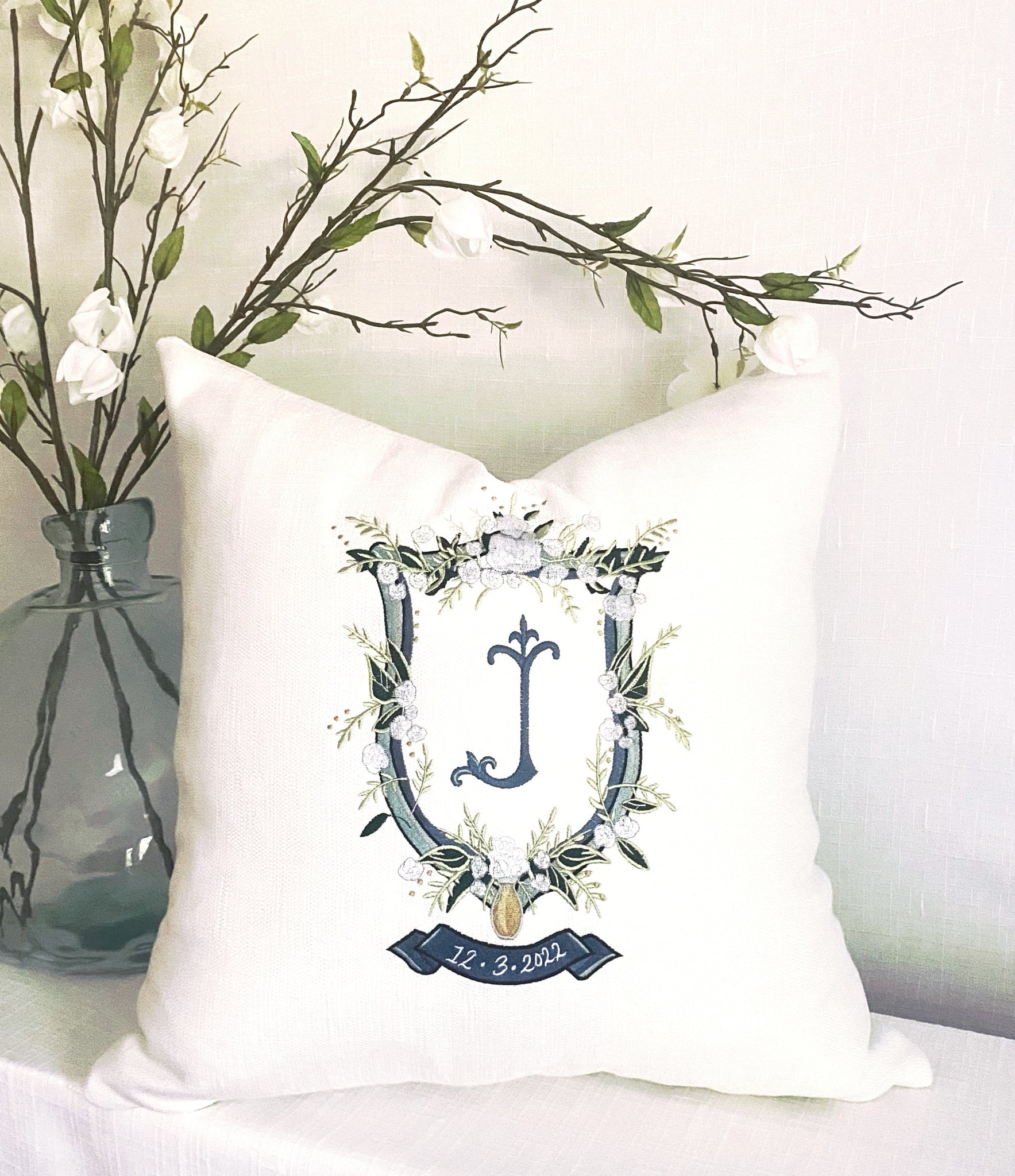 Mary Kathryn Kinley- Wedding Crest Pillow