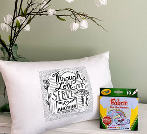 For A Cause Coloring Serve One Another Pillow