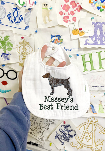 Bernese Mountain Dog- White Muslin