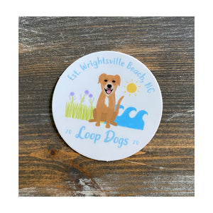 Loop Dogs Logo Circle Sticker