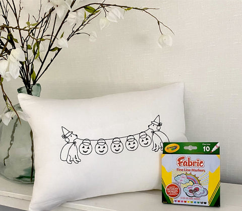 For A Cause Coloring Halloween Pups Pillow