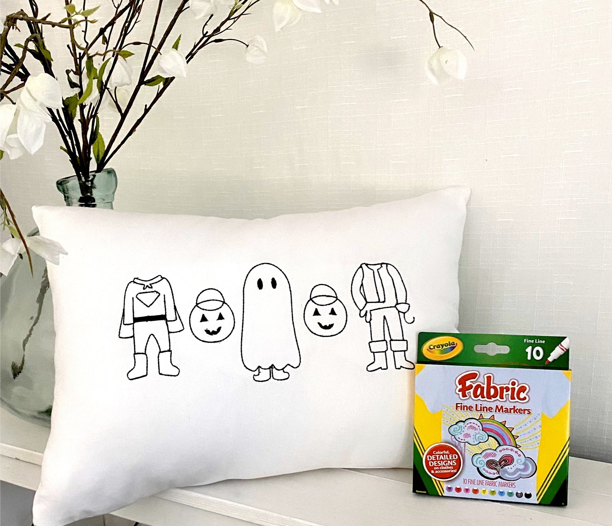For A Cause Coloring Halloween Costume Pillow