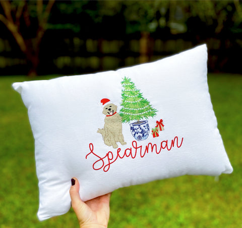 Christmas Golden Pillow